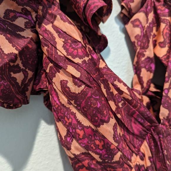 Zimmermann Tiggy Silk Shoulder Frill Maxi Dress - Picture 8 of 8